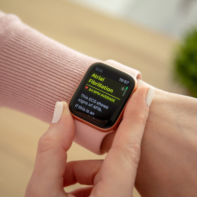 Person wearing a smart watch. -- first opinion coverage from STAT