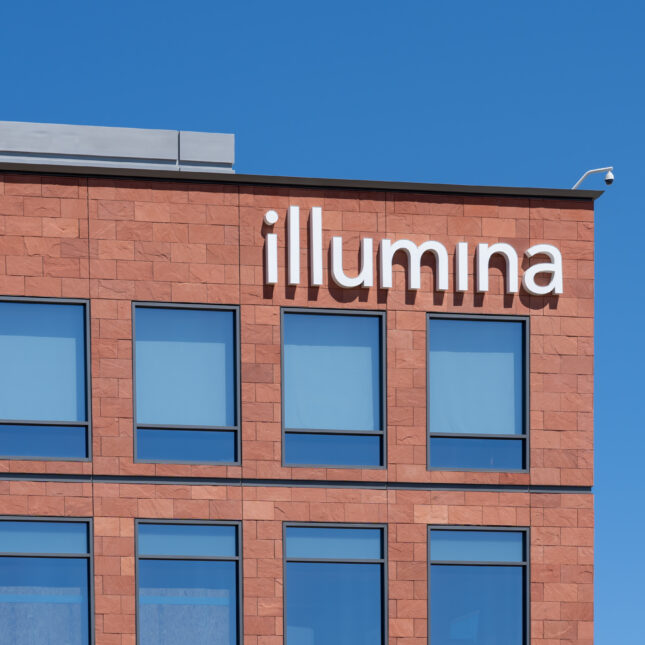 Illumina building. -- biotech coverage from STAT