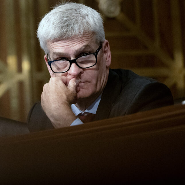 Sen. Bill Cassidy, R-La., listens during a Senate Health, Education, Labor, and Pensions Committee hearing. -- health policy coverage from STAT